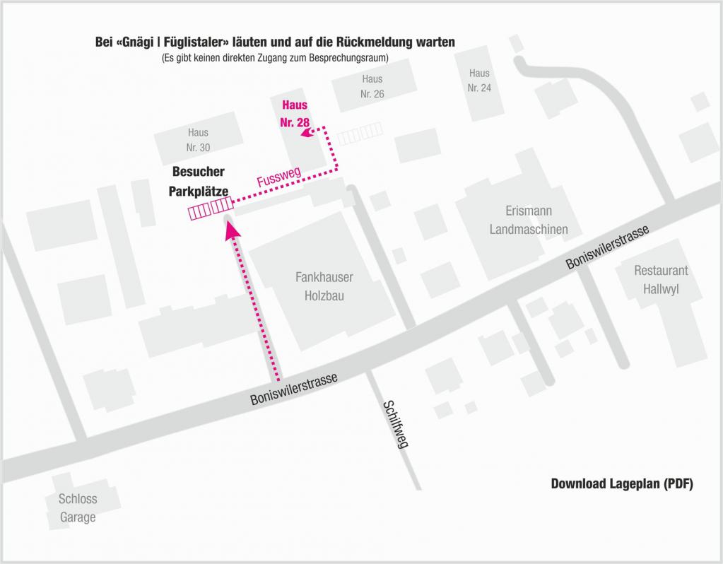 Lageplan | Christina Gnägi | MCCG GMBH | Boniswilerstrasse 28 | 5707 Seengen